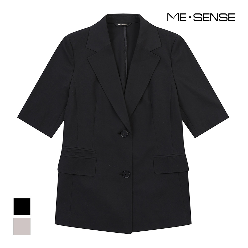 [미센스] 베이직 반팔 벨티드 자켓_MB35JKS109A : MESENSE