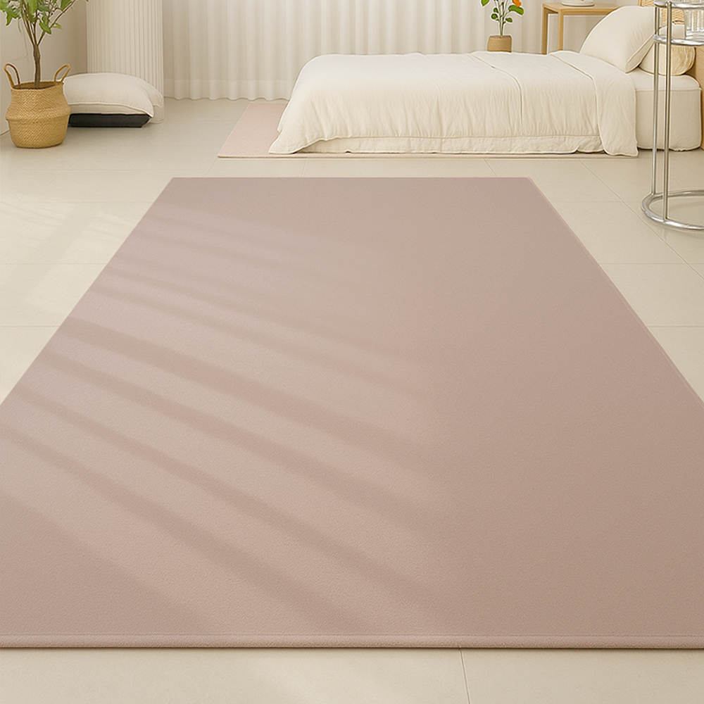 레토 단모 소프트 러그 사계절 거실 카페트 아이보리, 100x150cm