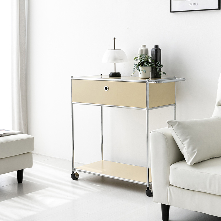 심플리 이동식 서랍장  BC646 870mmx400mmx860mm, 2단, 솔리드베이지 7104.3147 - 상세 이미지 5