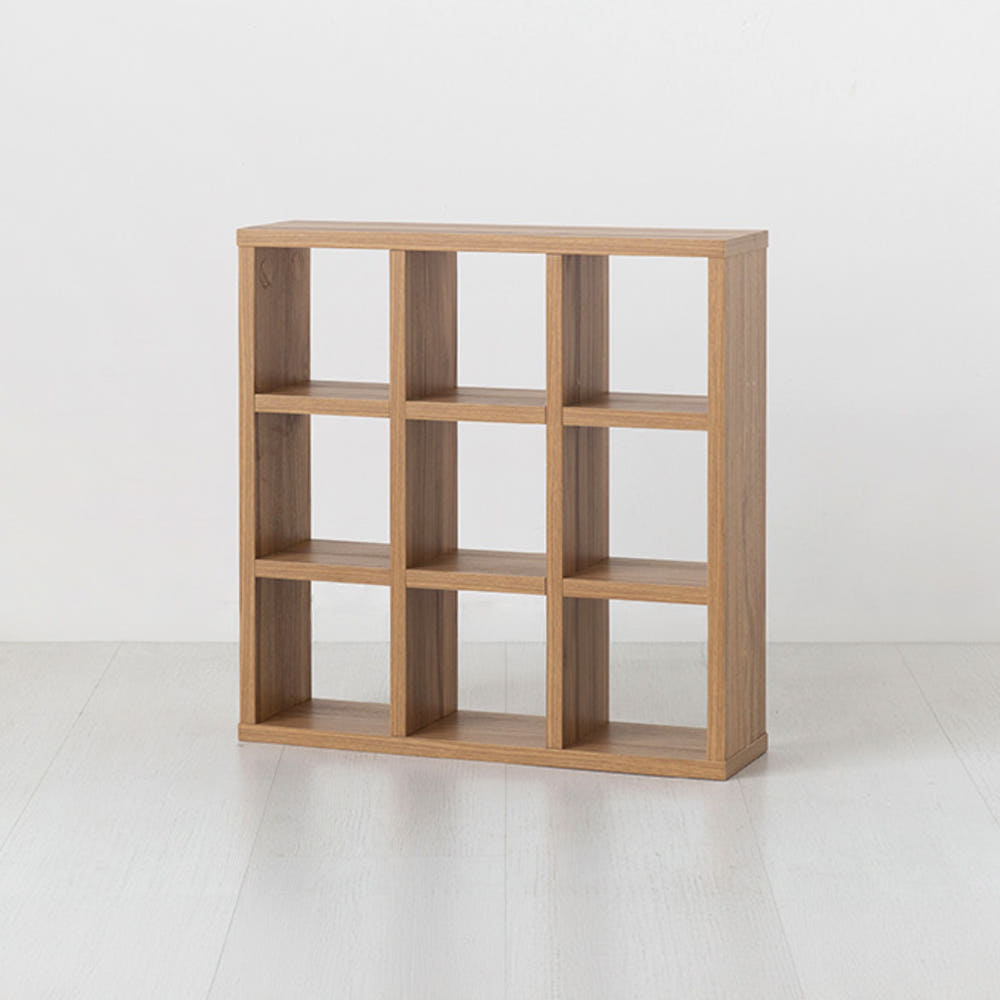 폴라보 미니수납선반 9칸 E형 440x120x440mm, 3단, 캄포어베니어 1877.6446 - 메인 이미지