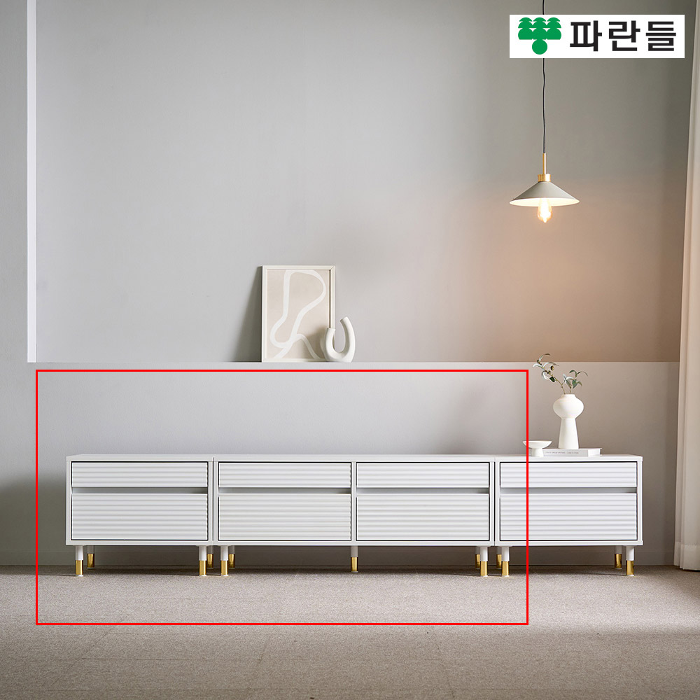 파란들가구 높은다리 템바보드 1750 서랍거실장세트 TV거실장