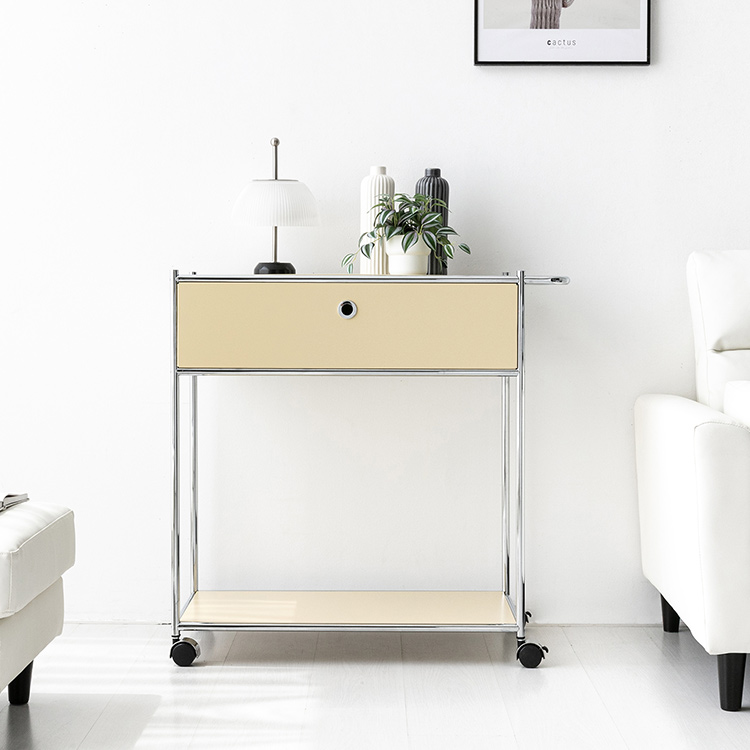 심플리 이동식 서랍장  BC646 870mmx400mmx860mm, 2단, 솔리드베이지 7104.3147 - 상세 이미지 4