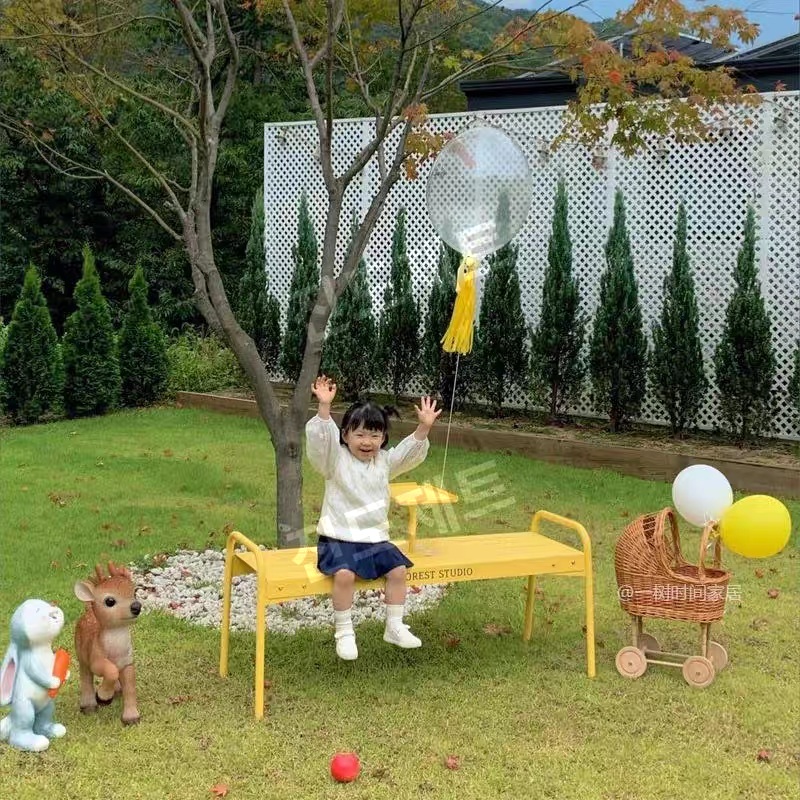 철제 벤치의자 감성 펜션 정원 마당 야외 주물 컬러 120x40x54 검정 - 상품 이미지
