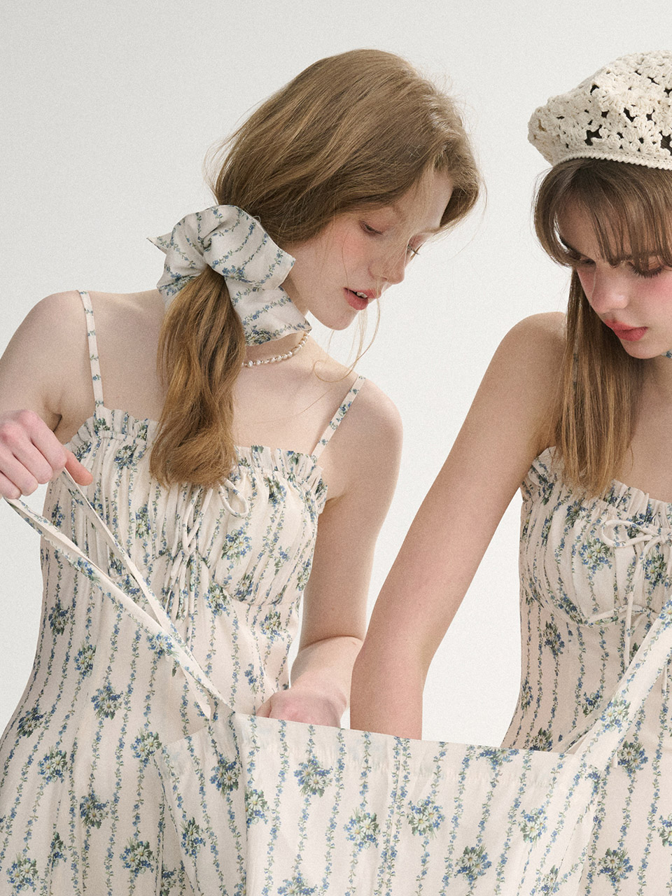 [신스덴] Roena Square Scrunchie 이미지 6