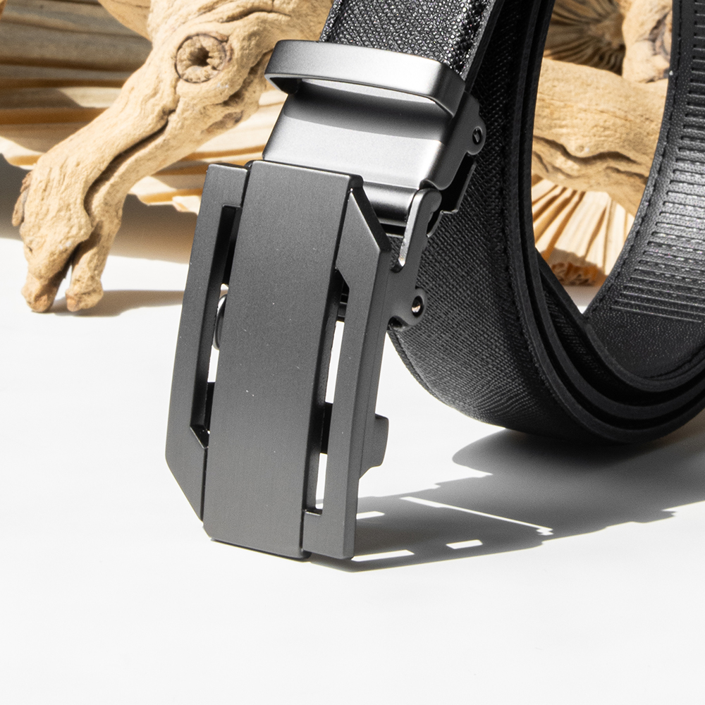 남자 가죽벨트 자동 버클 무광스퀘어