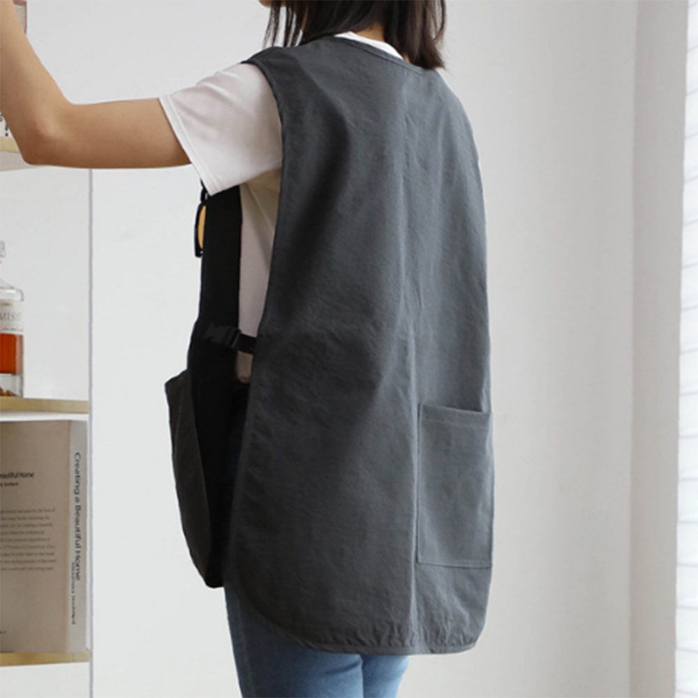 74cm 방수 조끼 앞치마 주방 업소용 식당 음식점 남녀공용 작업 공장 가게 상의 카페