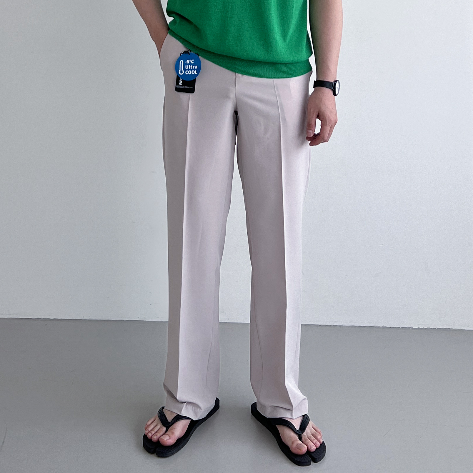 아이스슬랙스 쿨슬랙스 남자여름슬랙스 구김없는 정장바지 - 상세 이미지 5