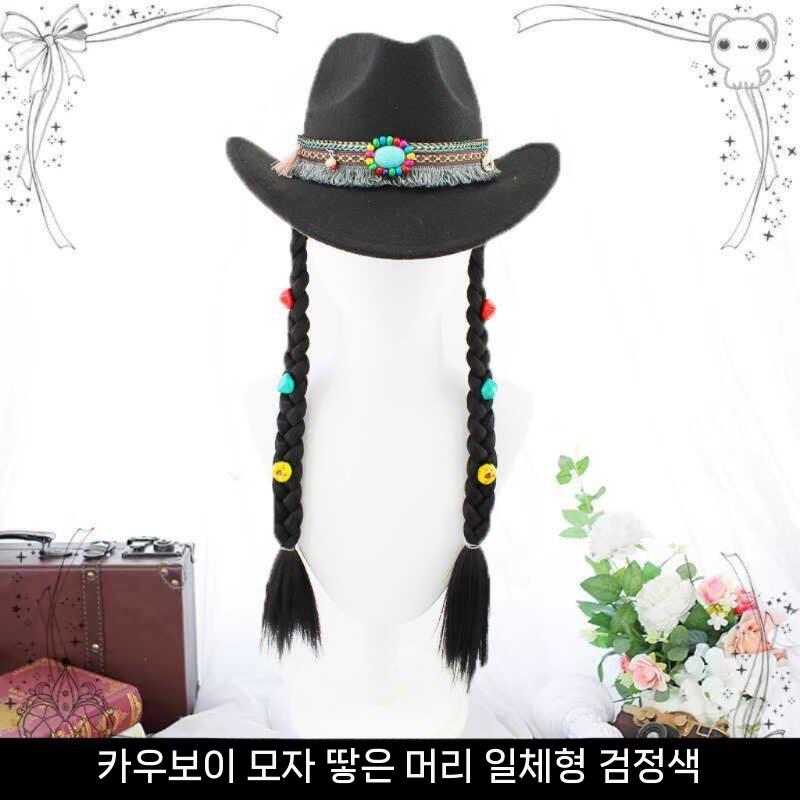 모자 카우보이 머리띠 댄스 챙 티베트 탑 여행 앙 민족 사진 기로 넓은 - 상세 이미지 4