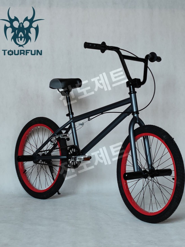 bmx 자전거 초보 스포츠 묘기 스턴트 회전 사이클 검정색 - 상세 이미지 3