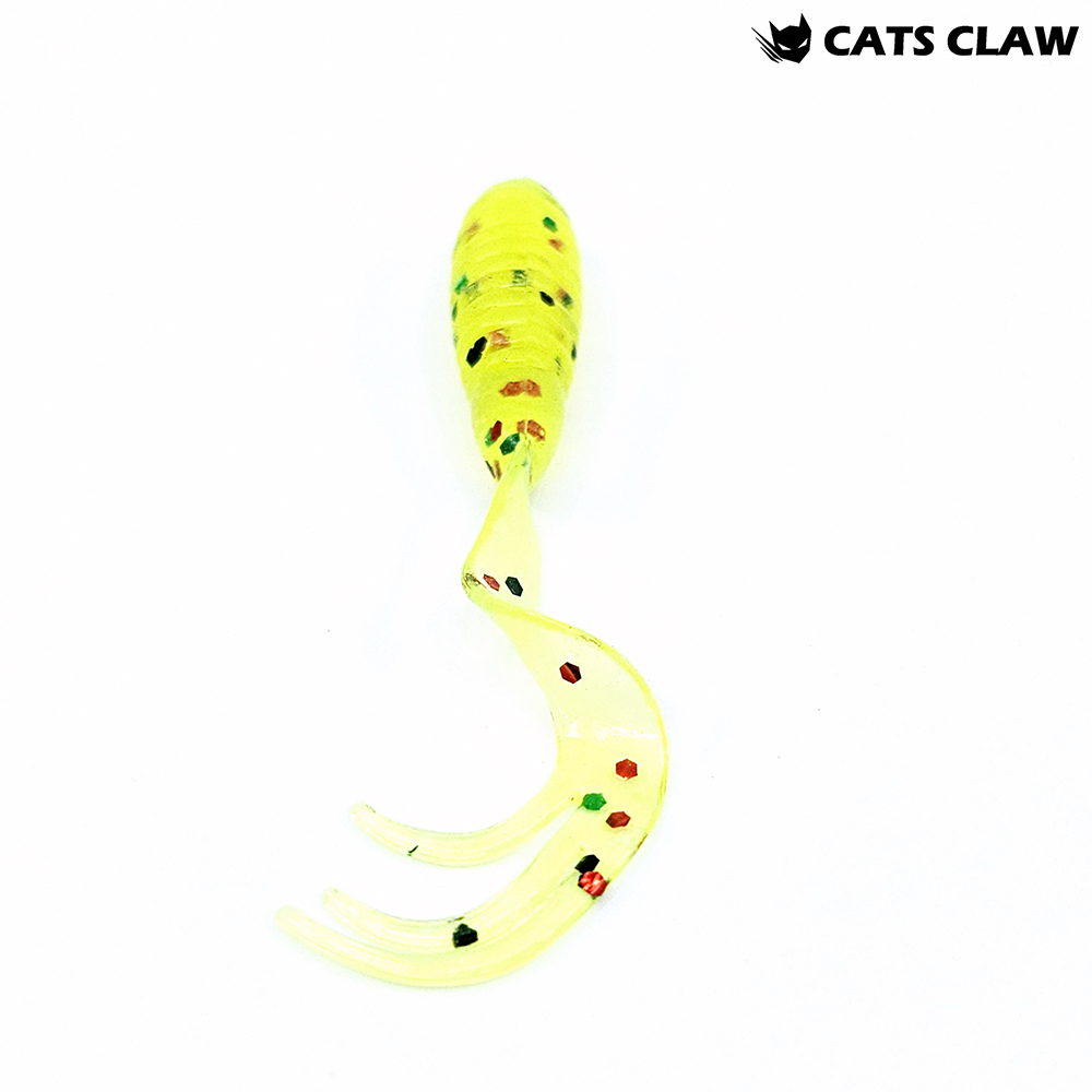 캣츠크로우 트리플그럽 꺽지웜 쏘가리웜 032 차트 믹스, 5cm(2인치) - 상세 이미지 2