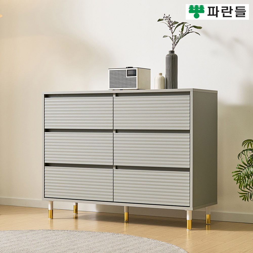 파란들가구 높은다리 템바보드 2칸3단서랍장 와이드서랍장 - 상세 이미지 4