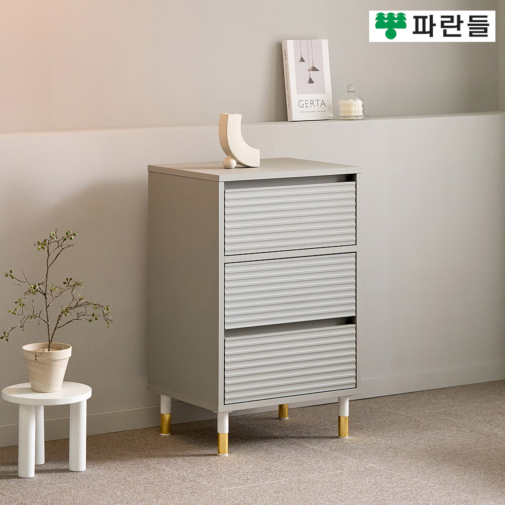 파란들가구 높은다리 템바보드 500 3단 서랍장 침실서랍장 - 상세 이미지 5