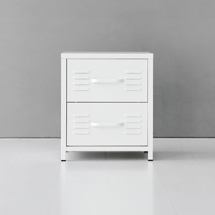 MKB 캐비넷 서랍장 400460 400x300x460mm, 2단, 화이트 7022.3460 - 메인 이미지