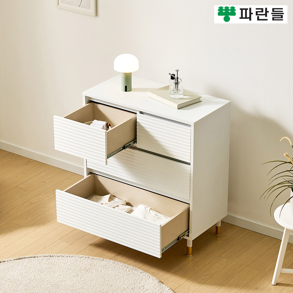 파란들가구 높은다리 템바보드 800 3단 서랍장 침실서랍장 - 상세 이미지 5