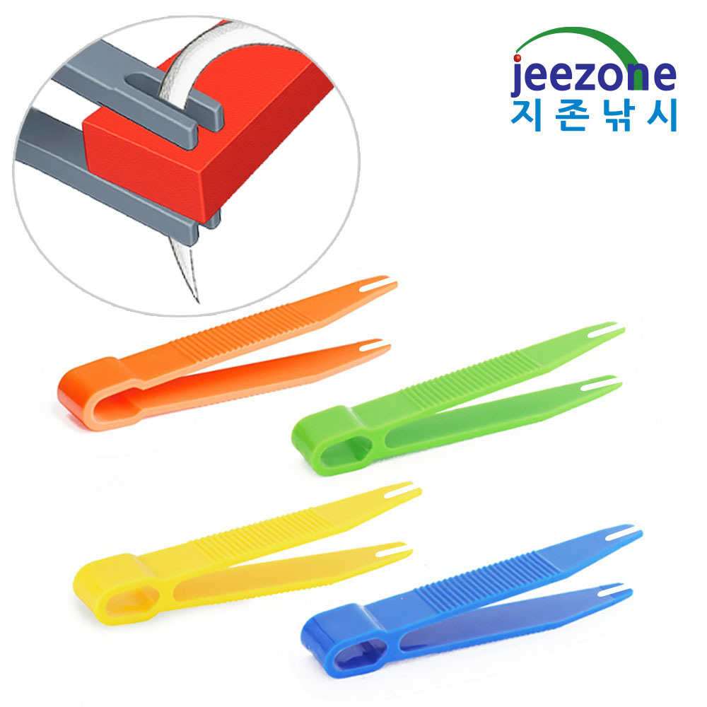 특허 쏙훅 미끼고정집게 낚시집게 낚시용 염색오징어집게 - 상품 이미지