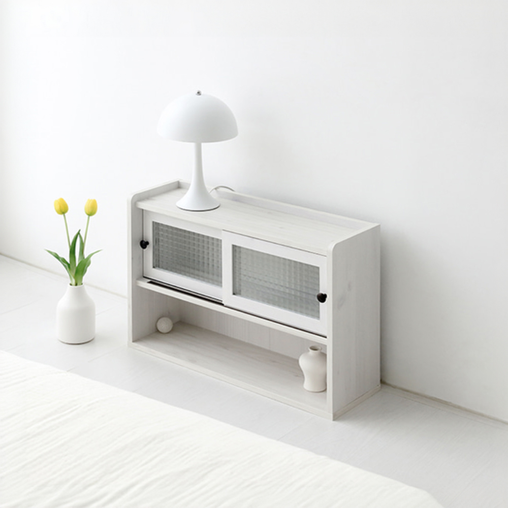 폴라보 미니수납장 넓은 2문 SHM4262SL 62x20x42, 2단, 캄포어베니어 3859.3814