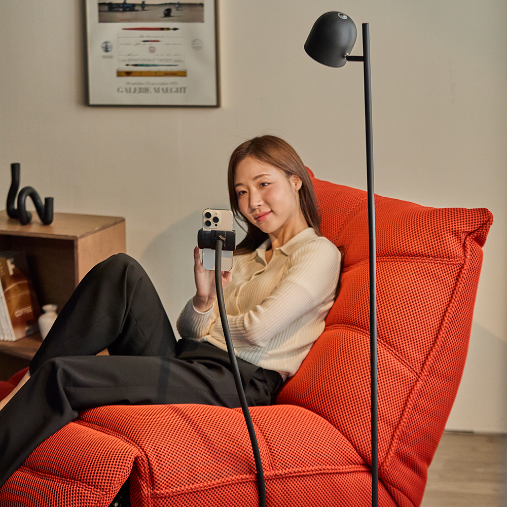 헤르짐머 렌토 전동 리클라이너 흔들의자 패브릭 싱글 소파 스툴미포함, 베이지, 1인용