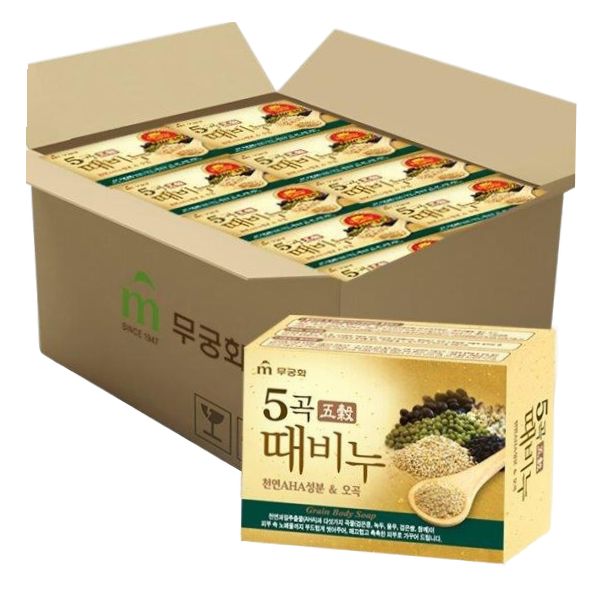 무궁화 오곡때비누 90g x 24개 (1BOX) : 씨유니