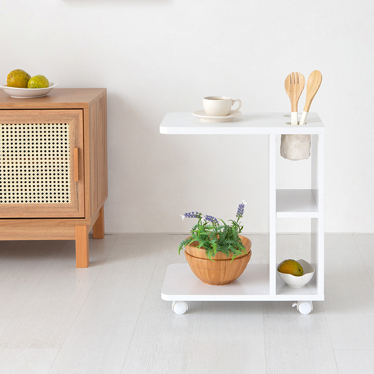 폴라보 이동식 사이드테이블 STBM5950 CT080 캄포어베니어8976.4868