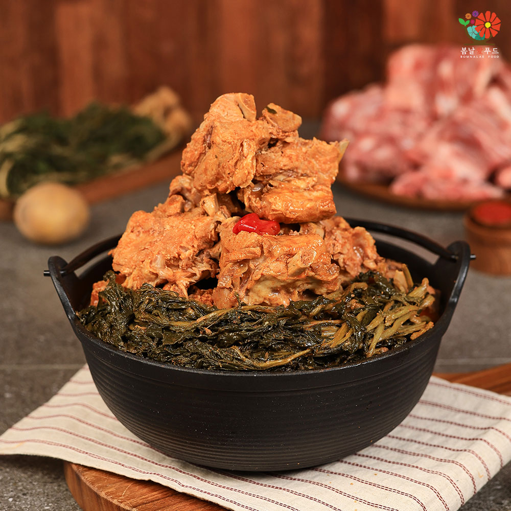 봄날애 감자탕 펀치볼 시래기 국내산 등뼈 간편식 레토르트 3kg