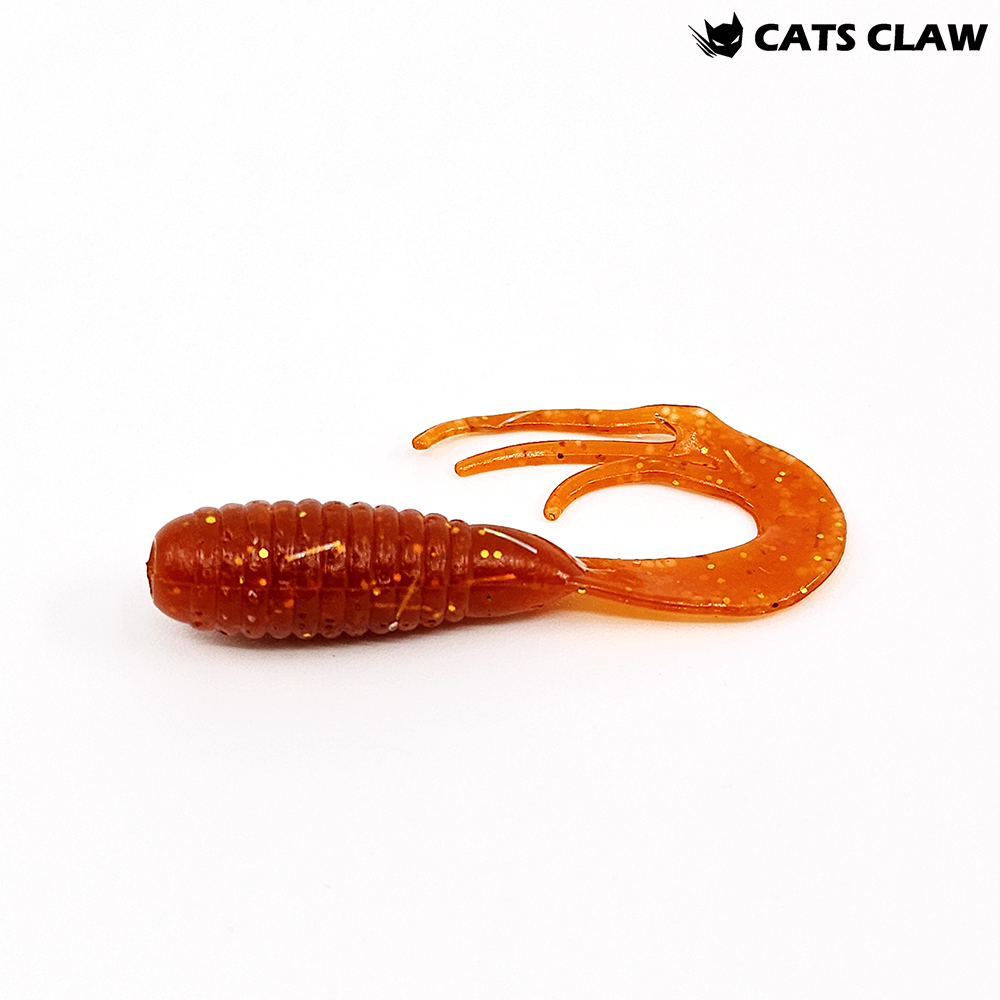 캣츠크로우 트리플그럽 꺽지웜 쏘가리웜 019 모터오일 골드, 5cm(2인치) - 메인 이미지