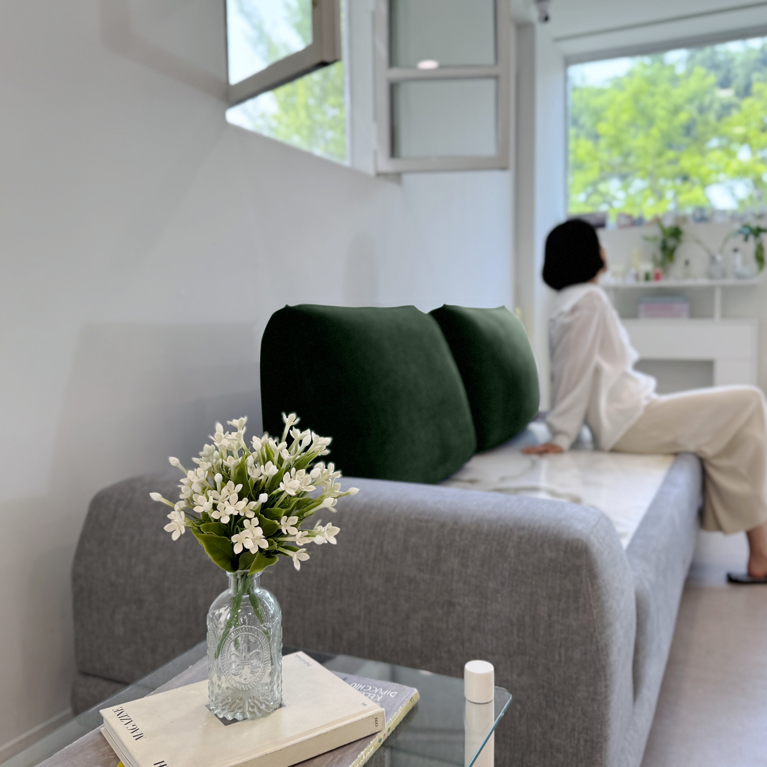 가보건강침대 황토 밀양흙침대 세라믹볼 세라믹스 돌침대 소파 패브릭 등쿠션 F비에르SE