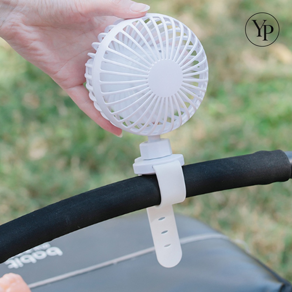 미니 유모차 선풍기 가벼운 휴대용 무선 밴풍기 360도 회전 서큘레이터