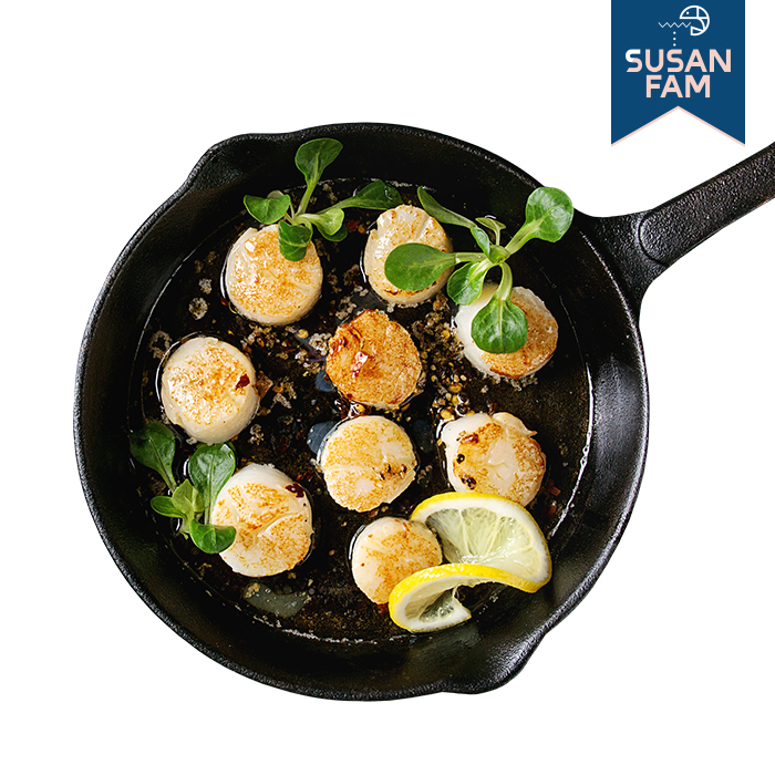 손질 가리비관자 500g 통관자 개아지살 관자버터구이 냉동 관자살