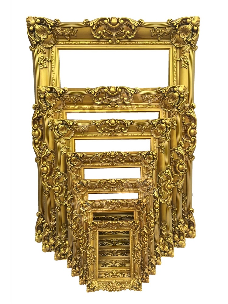 엔틱 액자 프레임 대형 은색 사진 포스터 벽걸이 웨딩 앤틱 골드 12인치(24.5x29.5cm) - 상세 이미지 5