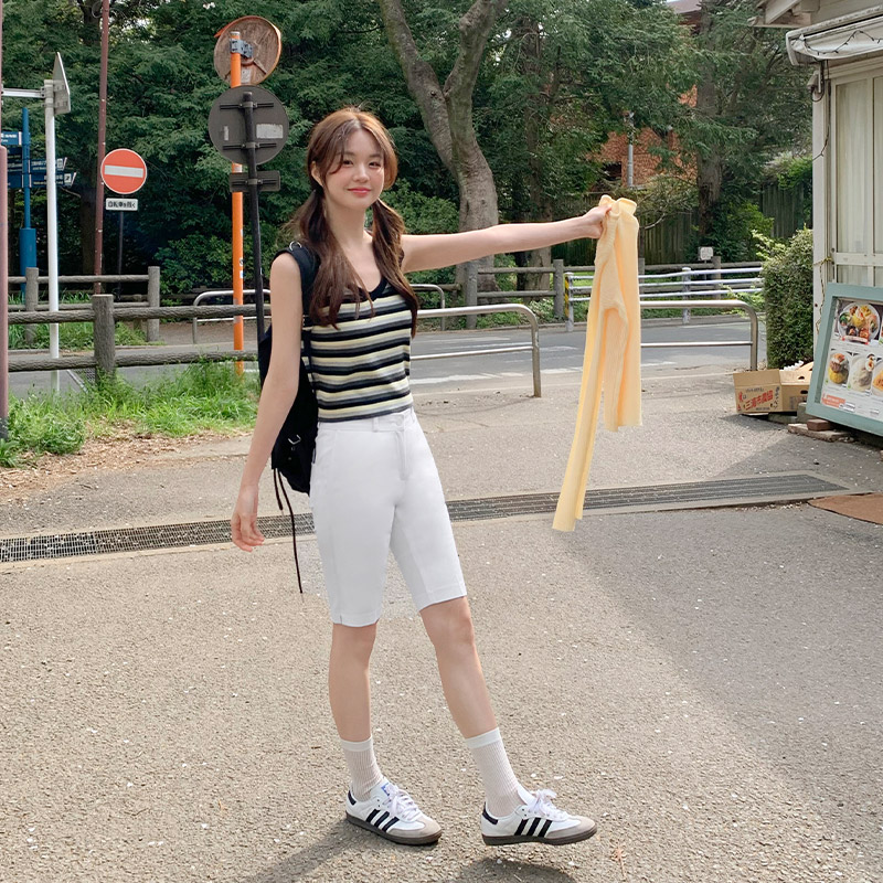 벤카 쫀쫀 슬림핏 버뮤다 팬츠 ps5189 - 상세 이미지 4
