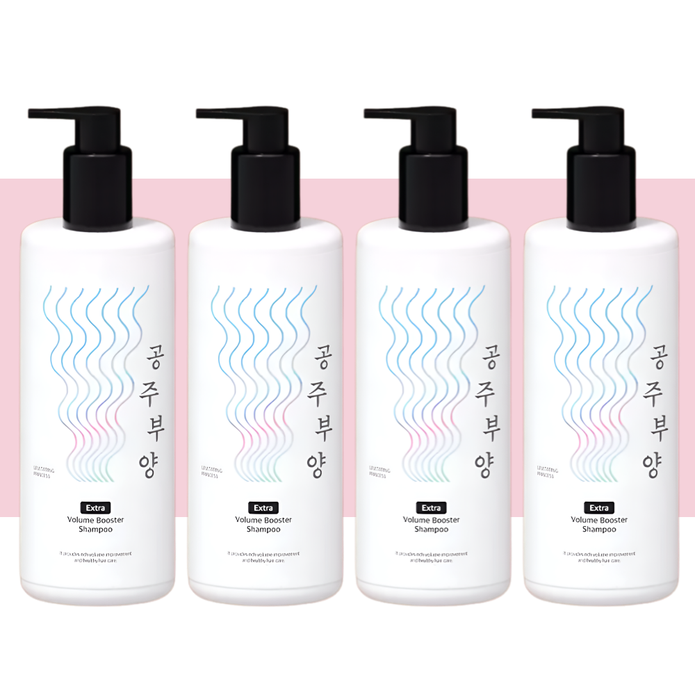 가히 공주부양 엑스트라 볼륨 부스터 샴푸 500mlX4개 - 상품 이미지