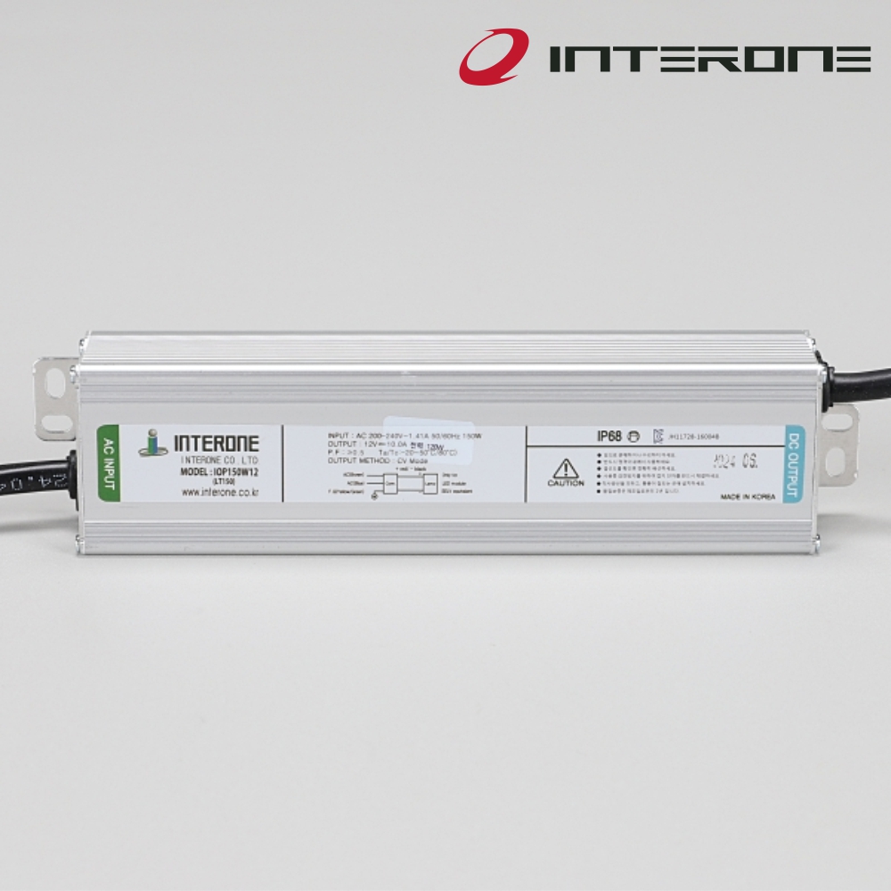 국산 LED 컨버터 SMPS DC12V 150W 방수 안정기 인터원 - 상품 이미지