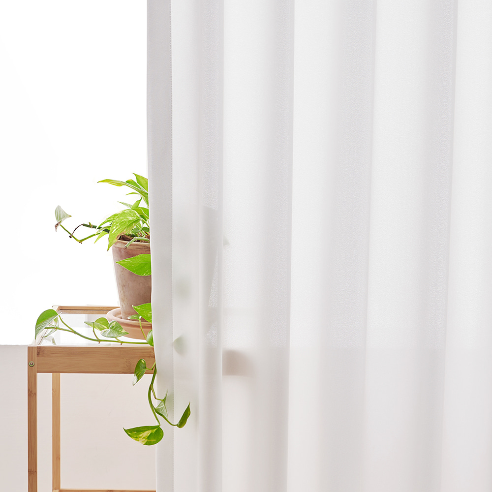 도톰쉬폰 속지커튼 나비주름+형상기억 가공 비침없는 차르르 속지커튼