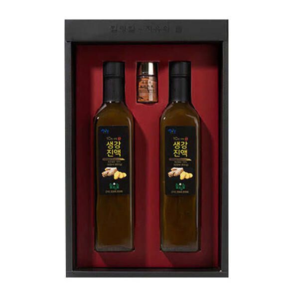 지리 생강청 고급선물세트 500mlX2+고급계피10g 힐링힐 : 더로하 메디스