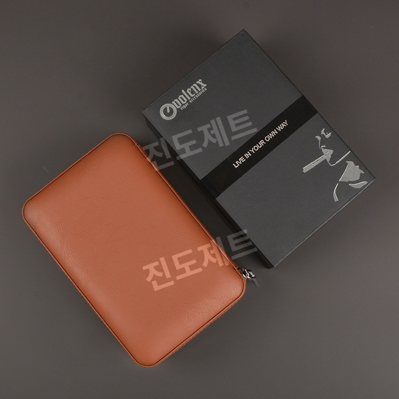 시가케이스 라이터 박스 파우치 보관함 휴대용 여행용 갈색 단일상자 (6개) - 상세 이미지 5