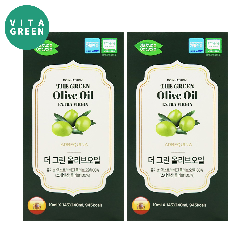 프리미엄 올리브 100% 유기농 엑스트라버진 올리브오일 스틱 스페인산 140ml, 2개 - 메인 이미지