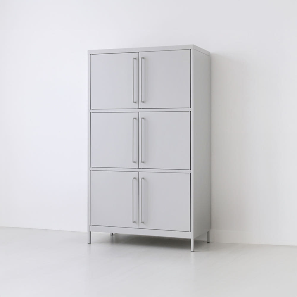 피도르 캐비넷 6문 수납장 9131600 915x455x1595mm, 3단, 다크그레이 7876.2629 이미지 6