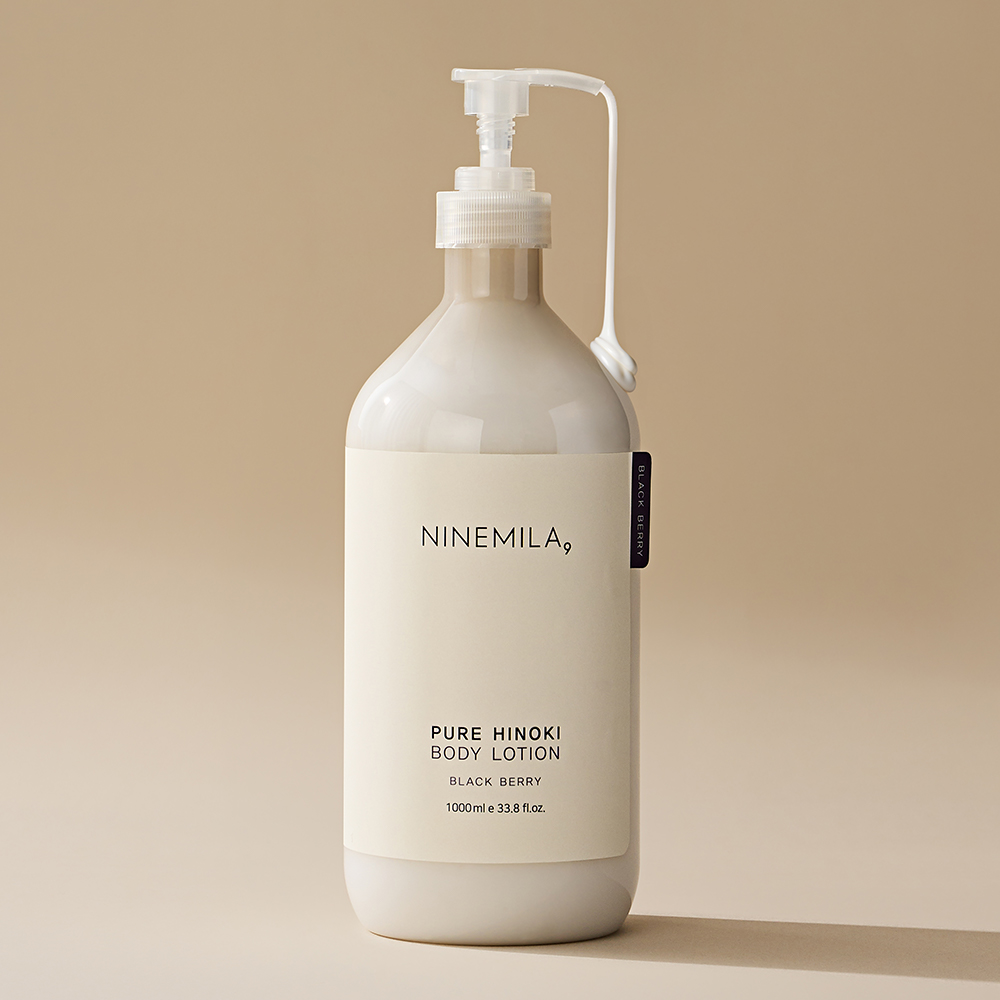 나인밀라 히노끼 샴푸 1000ml 대용량 사춘기 저자극 약산성 비건 퍼퓸 블랙베리향 2개