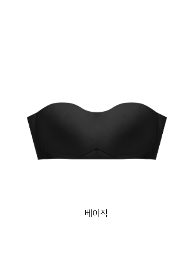 뮤이 착붙 오프숄더 브라 끈없는 브라 여름브라 이미지 7