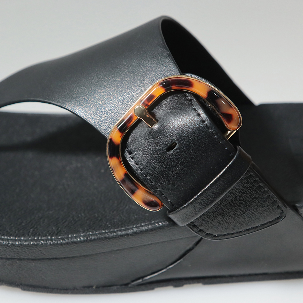 핏플랍 루루 여성 슬라이드 슬리퍼 블랙