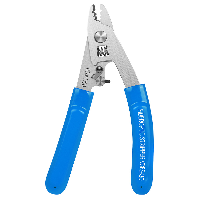 3포트 광섬유 스트리퍼 플라이어 VCFS-30 파란색 스테인리스 삼각 집게