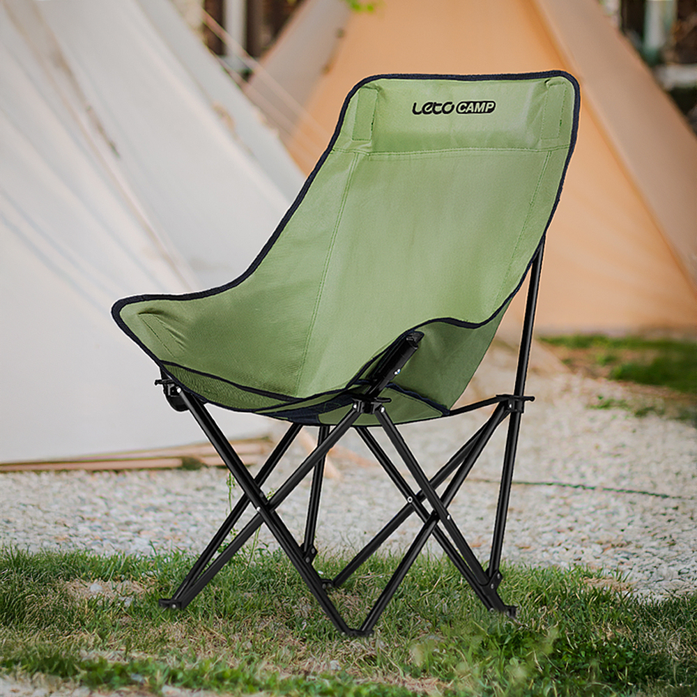 레토 경량 접이식 와이드 롱 캠핑의자 컴포트 체어 LCP-CL06, 카키, 2개
