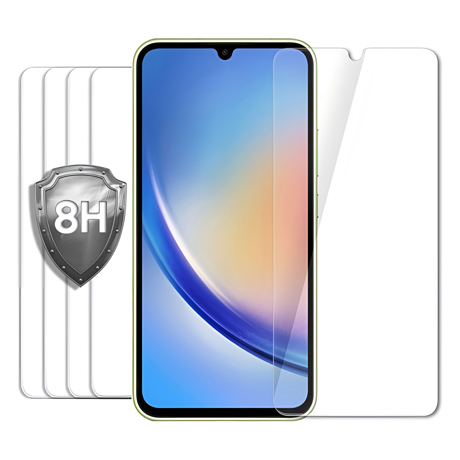 방탄 필름 갤럭시A34, 5매입