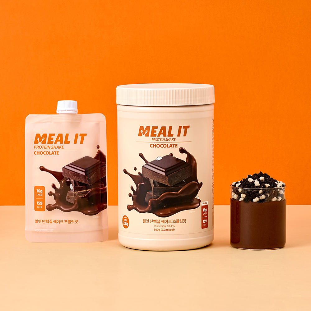 밀잇 식단관리 단백질 쉐이크 대용량 초콜릿, 560g, 1개