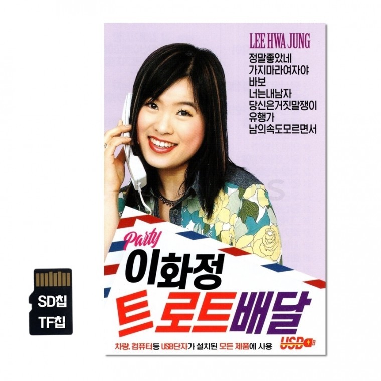 HS USB노래 USB노래칩 노래USB 차량USB 이화정 SD칩 : 뽀이뽀이원