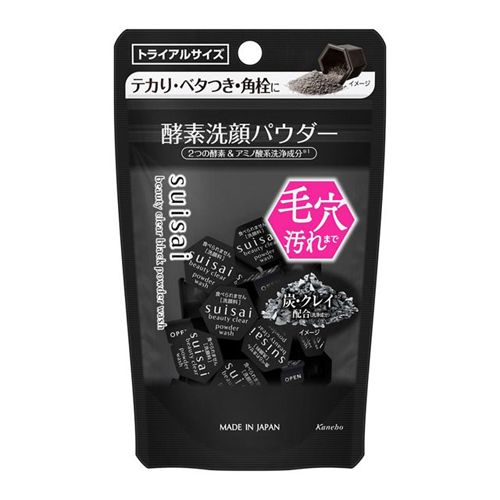 수이사이 뷰티 클리어 블랙 파우더 워시 파우치 0.4g 15개입 - 상품 이미지