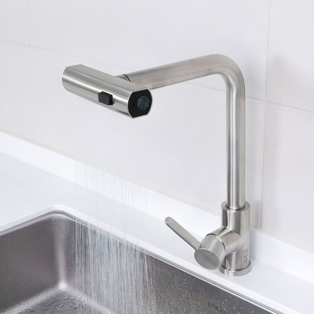 하츠 싱크대 주방 욕실 인테리어 탕비실 폭포 폭포수 거북목 무광 수전 TS100