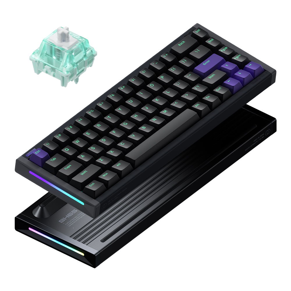 NUPHY BH65 기계식키보드 래피드 트리거 자석축 게이밍 풀 알루미늄 다크매터, 마그네틱축 Jade Pro - 메인 이미지