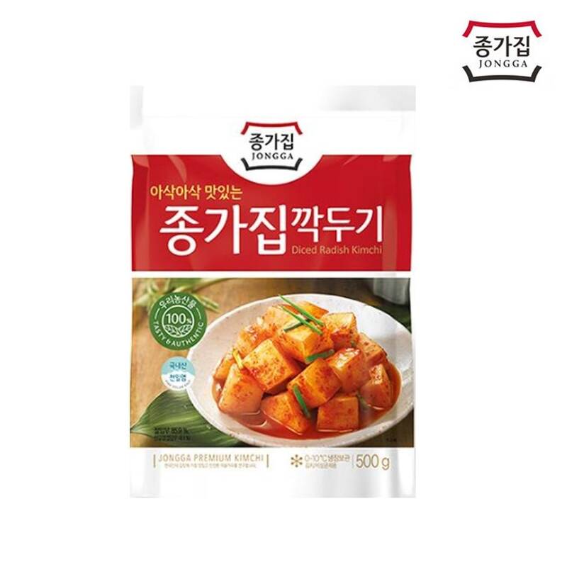 종가 종가집 깍두기 파우치 500g x5개 65509 : 글로벌102