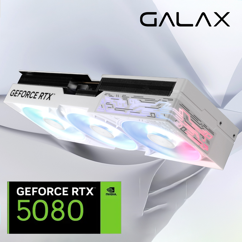 갤럭시 RTX5080 그래픽카드 OC D7 16GB 화이트